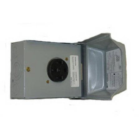 GE ENERGY GE Energy U054P Midwest Electric 50A; 120 & 240V; Outdoor Raintite Receptacle Enclosure 576015